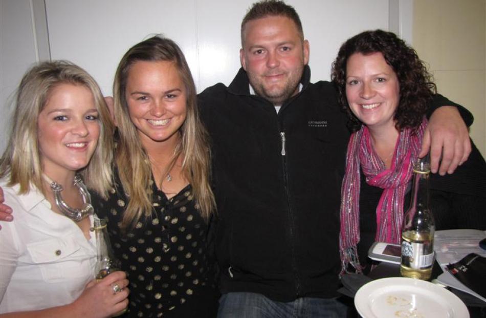 From left, Tash Falk, Heidi Arndt, Russell Longthorn and Ann-Marie Longthorn, all of Queenstown.