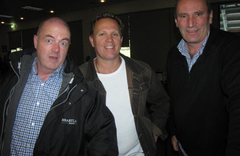 Martin Hannaga (left), of Dunedin,  Brendon Walker (centre) and Kevin Paul, both of Queenstown.