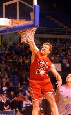 Rams great John ''The Pope'' Whorton shoots a free throw in 2003.