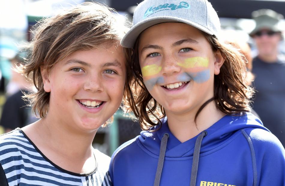 Burden brothers Riley, 10, and Cooper, 12. PHOTOS: PETER MCINTOSH