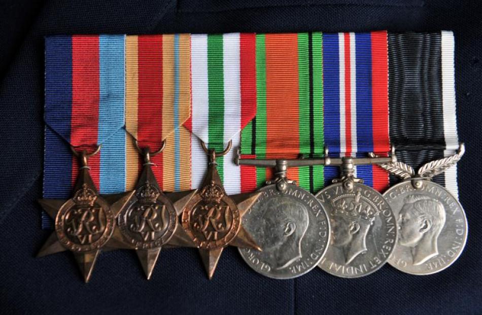 Mr  Huntley's service medals.
