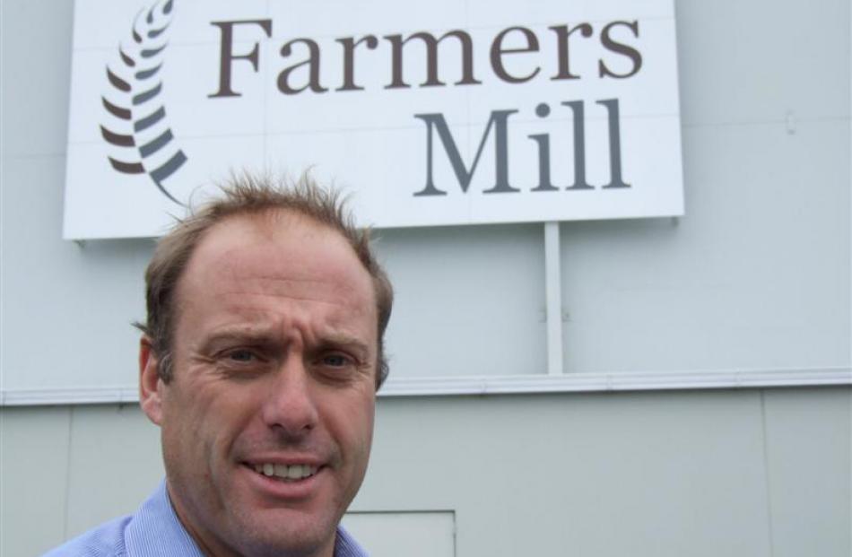 Farmers Mill chief executive Grant Bunting outside the Washdyke  mill. Photo by Sally Rae.