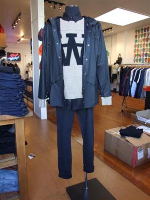 From Denmark, Woodwood Fitzroy sweater and Assembly chinos teamed with Rains jacket from...