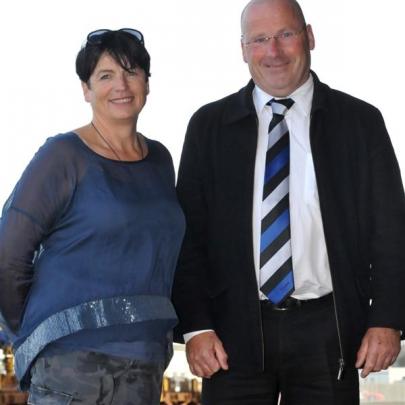 Senior Constable Helen Fincham-Putter, of Middlemarch, and Taieri Gorge Rail Walk convener Alan...