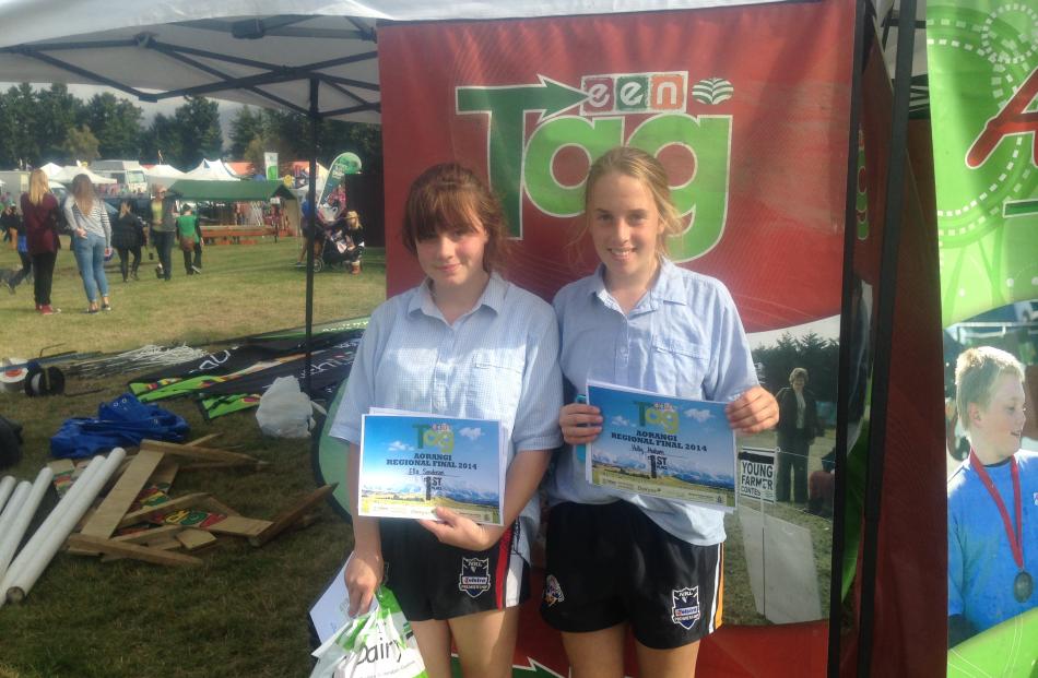 High Country Hillbillies Ella Sanderson (left) and Holly Malcolm, from St Kevin's College, in...