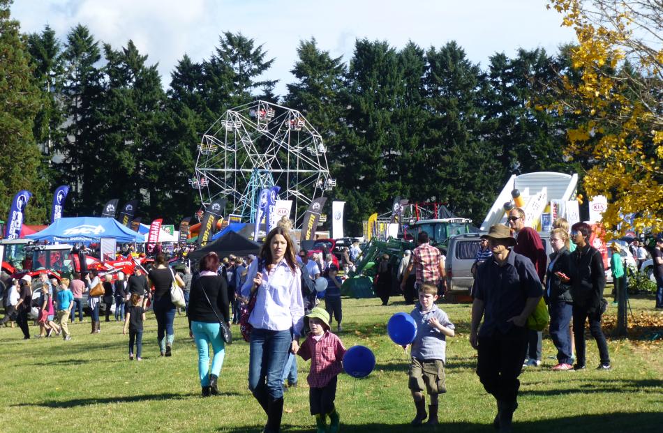 Crowds gathered in the sunshine to enjoy the show. Photo by Ruth Grundy