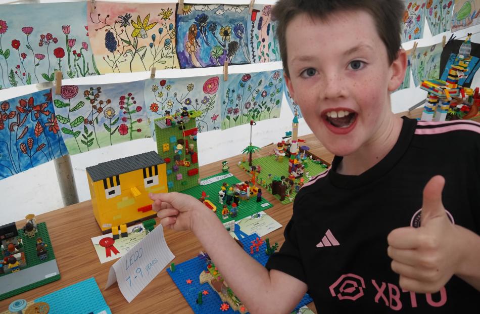 Alex Dodunski Phillips takes 1st in Lego building age 7-9