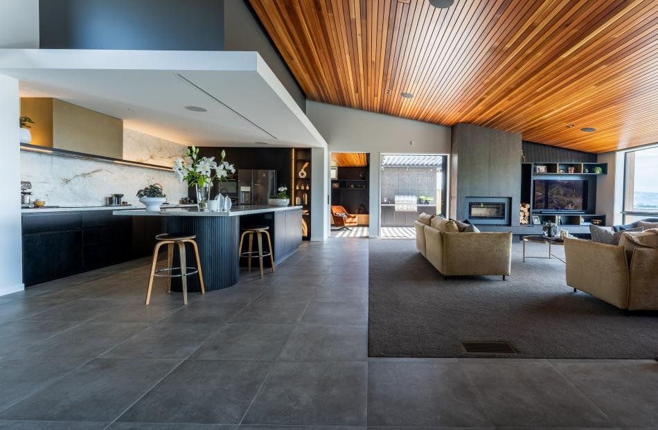 The spacious living area works equally well when the owners are there on their own or hosting...