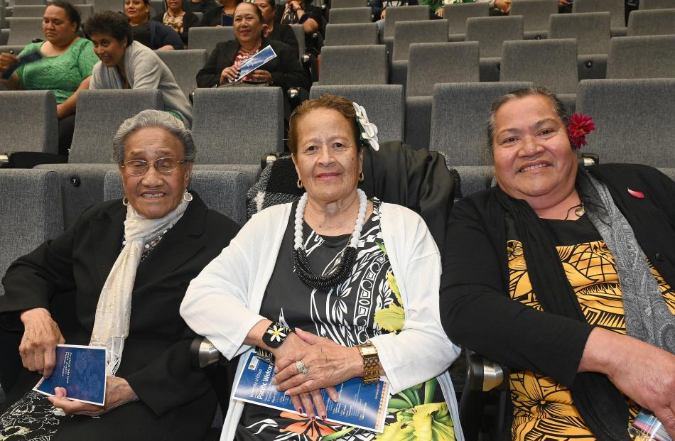 Irasa Maole, Silia Taimalieutu and Lili Fa’atoese, all of Dunedin. PHOTOS: LINDA ROBERTSON