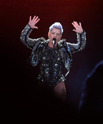 It's the third time Pink has performed in Dunedin. PHOTO: CRAIG BAXTER