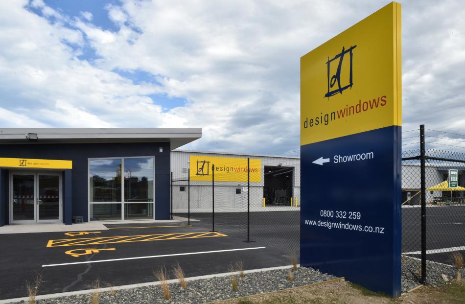 Design Windows Dunedin new premises at 11 Odlins Place in Mosgiel.