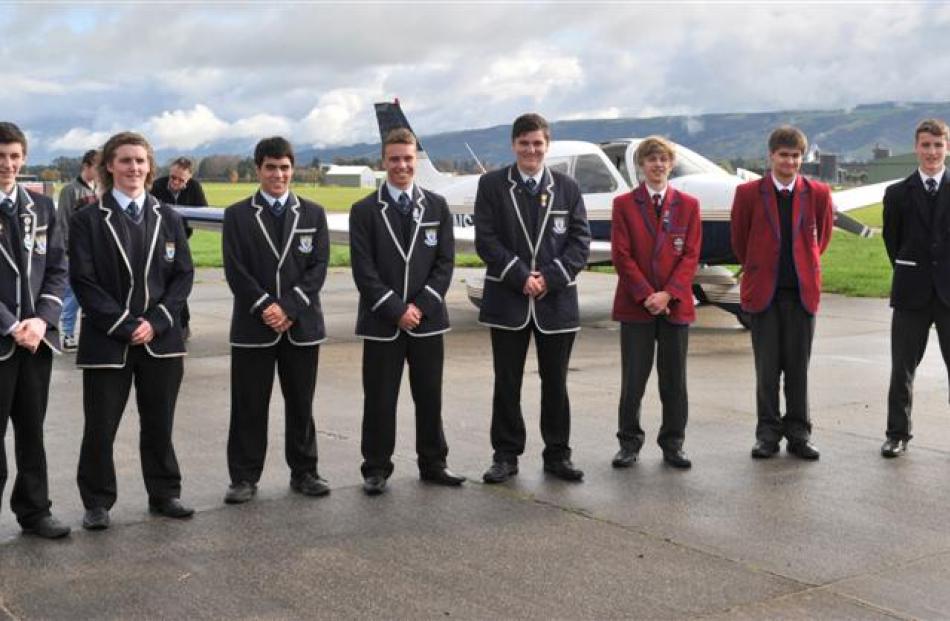 Gateway programme pupils (from left) Morris Stevenson, Joe Meehan, Daniel Wilden, Sam Montgomery,...