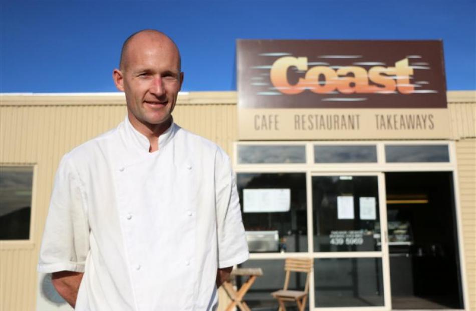 Kakanui's Coast Cafe owner Richard Collins stands outside his coastal business. Photos by Rebecca...