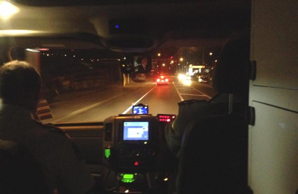 An ambulance driven by Andrew Duncan  reaches a speed of 80kmh in Kaikorai Valley Rd. Fellow...