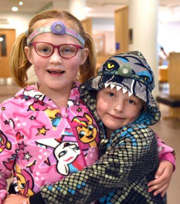 Tilly, 8, and Franklin, 6, Maxwell, of Dunedin.