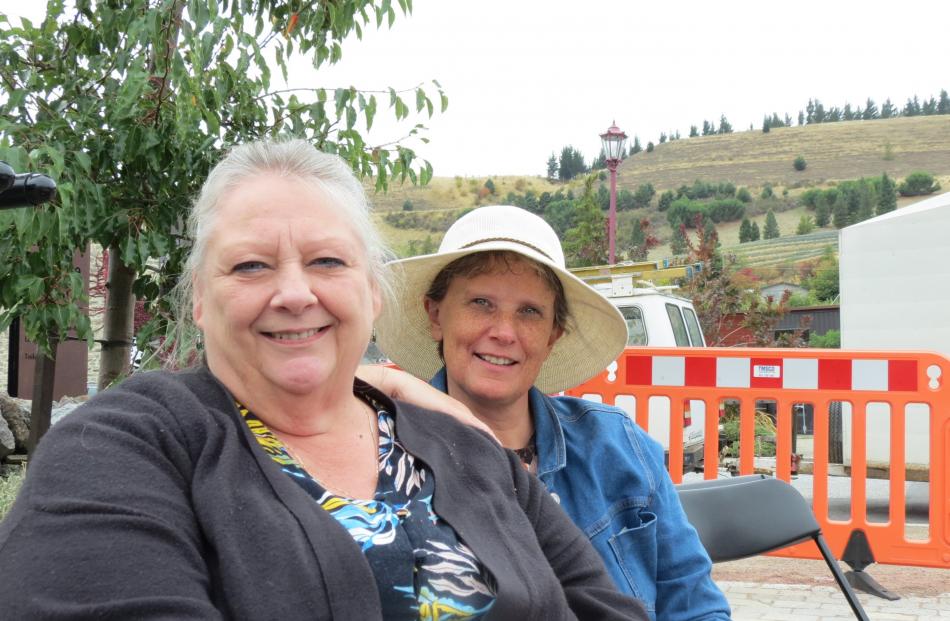 Irene Black, of Invercargill, and Karen Courtney, of Alexandra.