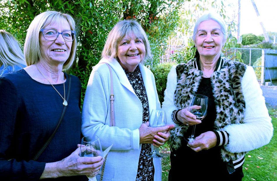 Janine Docherty, Pam Farmer and Anne Barber, all of Karitane.