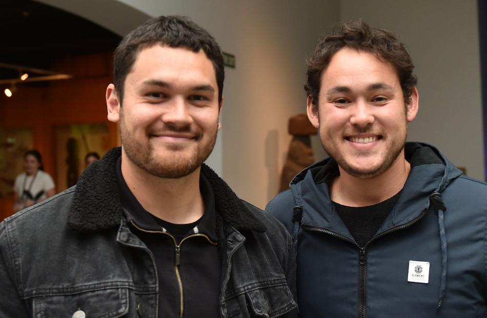 Keoni Ewington and John Sinclair, both of Dunedin. PHOTOS: GREGOR RICHARDSON
