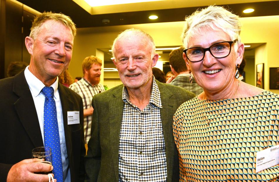 Andrew Templeton, of Middlemarch, and Peter and Helen Gilder, of Jacks Bay.