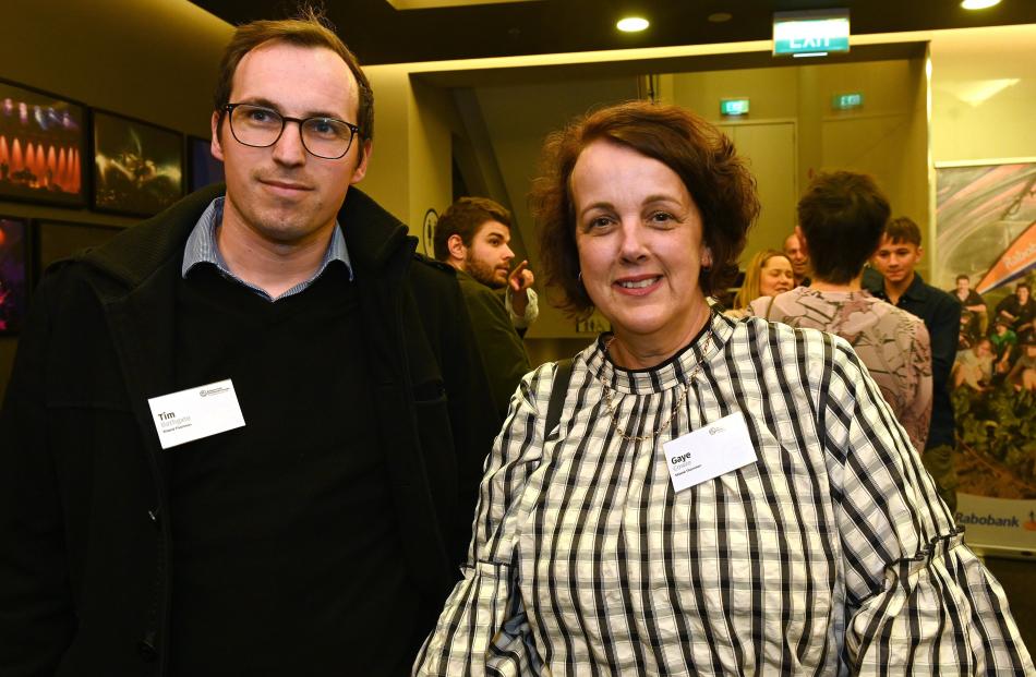 Tim Bathgate, of Mosgiel, and Gaye Cowie, of Lawrence.