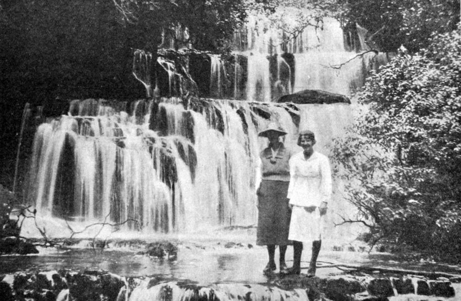 Pūrākaunui Falls, in the Catlins district.
