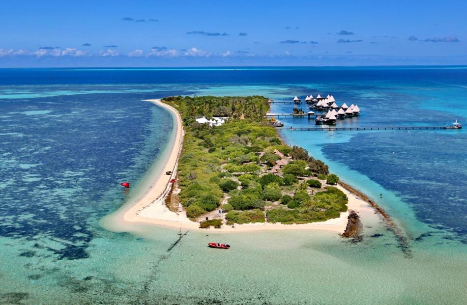 Amedee Island from above.