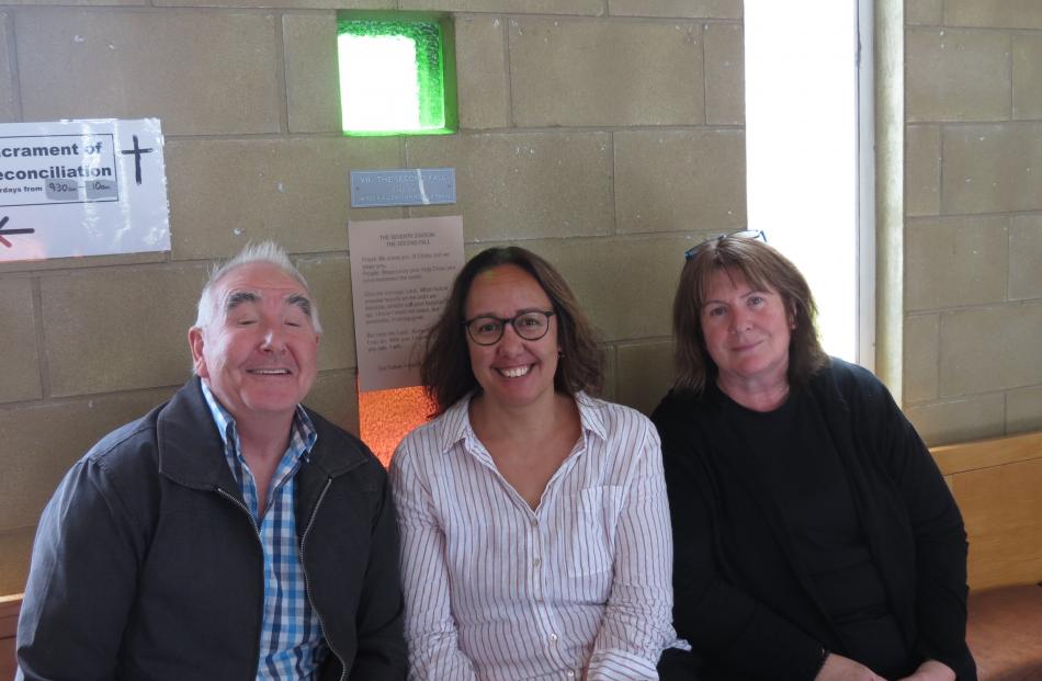 Bede and Kiri Mulholland, both of Alexandra, and Christine Bosscher, of Mosgiel. PHOTO: RUBY SHAW
