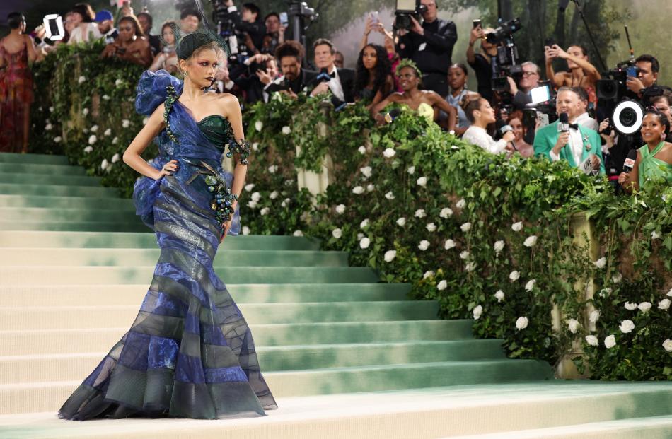 Actress Zendaya is one of the Met Gala's co-host and is wearing Maison Margiela.  Photo: Reuters 