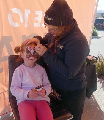 Emily Davis, 5, and Charlotte Graf, of Queenstown.