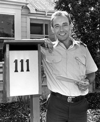 Senior Sergeant Dave Campbell at the North Dunedin police station, 111 North Rd.