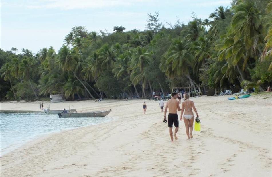 Days on quiet beaches are a feature of cruises on Fiji Princess.