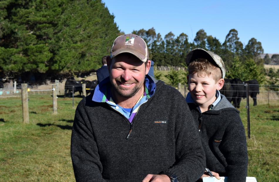 Keith Shaw and son Conrad Shaw, 8, both of Hindon. PHOTOS: SHAWN MCAVINUE