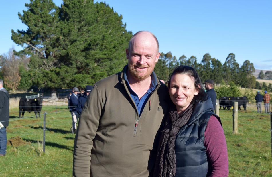 Mark Paterson and Tania Starck, both of Ranfurly.