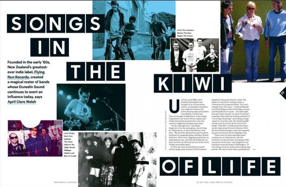 Music magazine NME records the influence of Dunedin bands in a special feature.