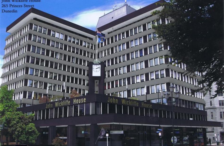 A graphic representation of what the building would look like once painted. Graphic supplied.