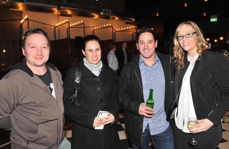Jock Martin, Jodie Spedding, and Dean and Nicki Moeahu, all of Dunedin.
