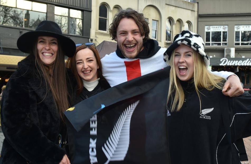 From left: Elli Giddings, Danielle Keyworth, Joe Tingle and Cat Roberts, all of Queenstown. PHOTO...