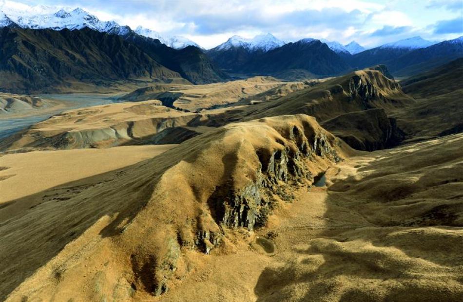 A public walking track is proposed to the right of this escarpment on Coronet Station near the...