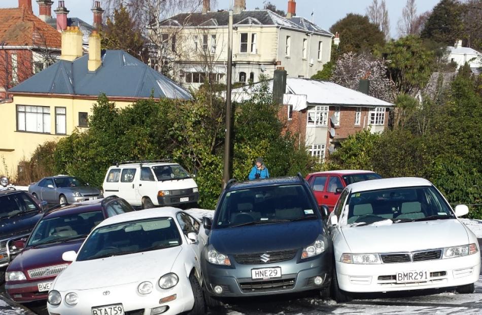 'Close' parking along Drivers Rd. Reader photo by Marian Vlaar