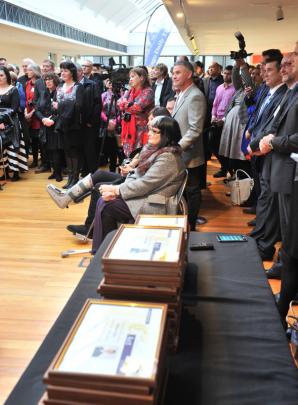 Proud parents and friends of award recipients watch the presentations.