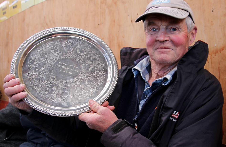 Merino Downs farmer Peter Byars took this year’s silverware for producing the best hay.