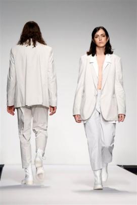 The masculine look from Fabio Quaranta at the AltaRoma AltaModa Fashion Week in Rome last month.