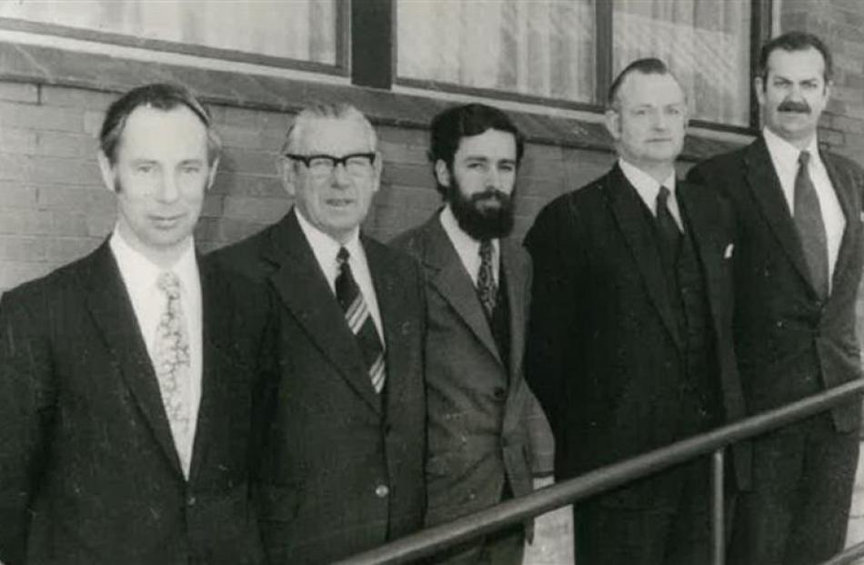 Centre GPs (from left) Drs Robert McAllister, Don McAllister, Leo Garmonsway, Alec Luke and ...