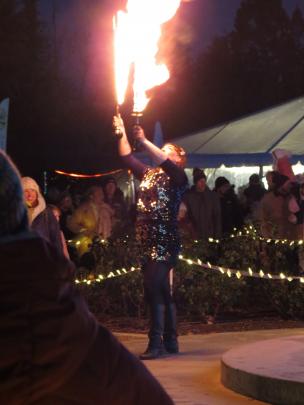 Flame Entertainment captivate the audience on Saturday night. PHOTO: RUBY SHAW
