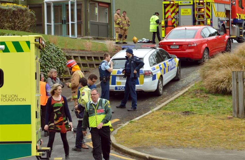 Staff and pupils were treated for smoke inhalation.
