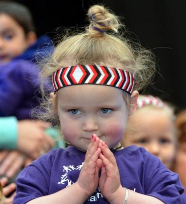 Pippa de Boer (2), of Dunedin Community Childcare Association.