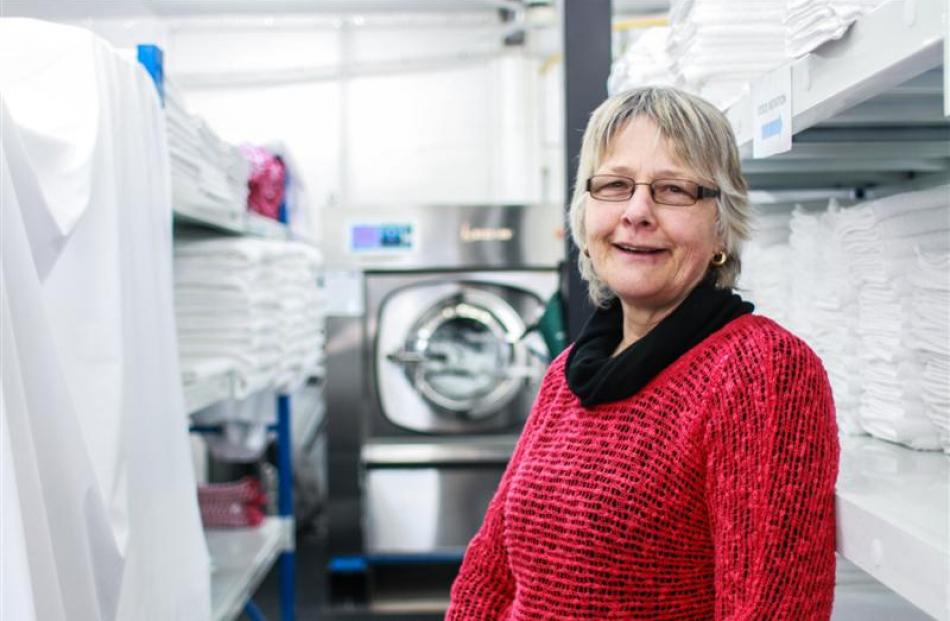 Waitaki Laundry Services manager Dawn Firman.