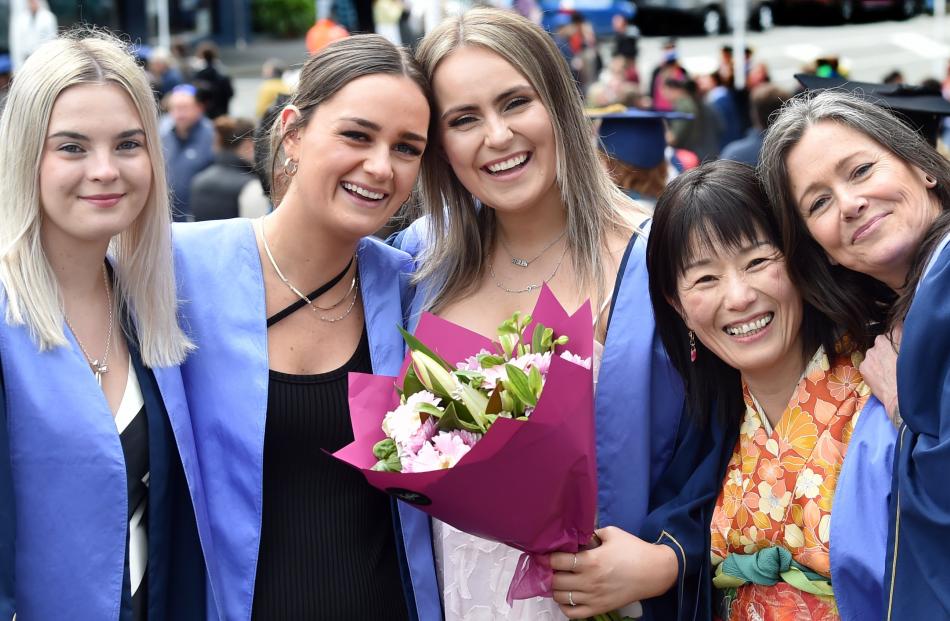 Diploma of enrolled nursing graduates (from left) Greer Owens-Cross, 19, Molly Miller, 20,...