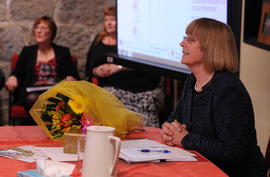 Hilary Allison oversees her last annual meeting as chairwoman of Anglican Family Care yesterday...