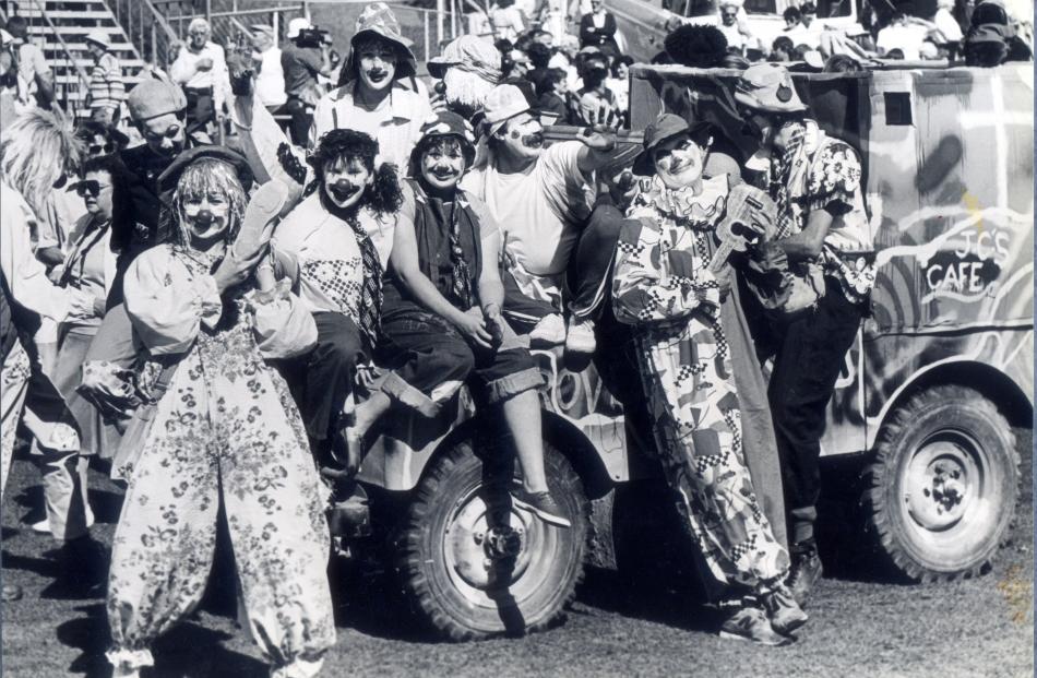 Alexandra Blossom Festival Clowns, 1989.